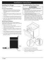 Preview for 18 page of Dacor Renaissance RR30NS Installation Instructions Manual