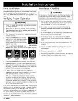 Preview for 16 page of Dacor RV46 Installation Instructions Manual