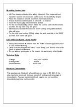Preview for 6 page of Daewoo electricals HEA1495 Quick Start Manual