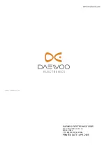 Preview for 33 page of DAEWOO ELECTRONICS DTT-3250 Service Manual