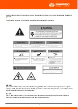 Preview for 4 page of Daewoo DAPD15REG-EB User Manual