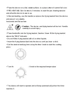 Preview for 9 page of Daewoo DHFRYER User Manual