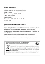 Preview for 12 page of Daewoo DHFRYER User Manual