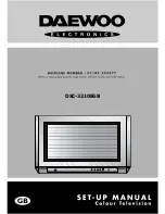 Preview for 1 page of Daewoo DSC-3210EGB Setup Manual