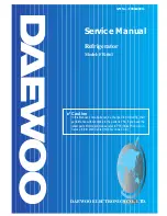 Preview for 1 page of Daewoo FR-061 Service Manual