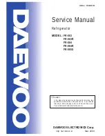 Preview for 1 page of Daewoo FR-063 Service Manual