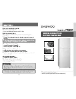 Daewoo FR-251 Instruction Manual preview