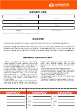 Preview for 20 page of Daewoo GDA15000E User Manual