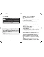 Preview for 3 page of Daewoo KOR-161H Operating Instructions Manual