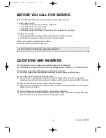 Preview for 20 page of Daewoo KOR-864H Operating Instructions Manual