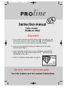 Preview for 32 page of Daewoo PROline VR516 Operating Instructions Manual