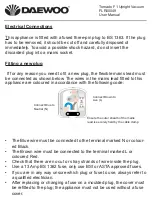 Preview for 18 page of Daewoo TORNADO F1 User Manual