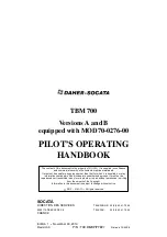 Preview for 2 page of Daher-Socata TBM 700 A Pilot Operating Handbook