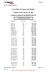 Preview for 2 page of Daher TBM 960 Pilot'S Information Manual