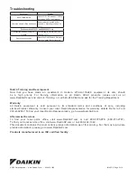 Preview for 6 page of Daikin 669529101 Installation & Maintenance Data