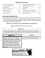 Preview for 2 page of Daikin DD80VC Service Instructions Manual