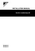 Daikin ERQ100A7V1B Installation Manual preview