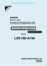 Daikin LXE10D-A15A Service Manual preview