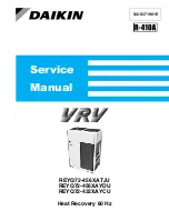 Daikin REYQ-XA Service Manual preview