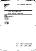 Preview for 1 page of Daikin VAM150HVE Operation Manual