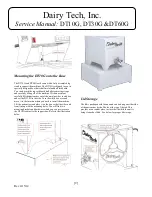 Preview for 9 page of Dairy Tech Platinum Series Operator'S Manual