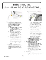 Preview for 21 page of Dairy Tech Platinum Series Operator'S Manual