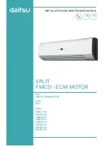 Preview for 1 page of Daitsu FMCD-04 Installation And Maintenance Manual