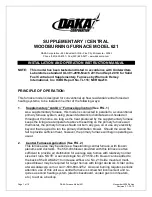 Preview for 1 page of DAKA 621 Installation And Operation Instruction Manual