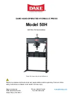 Dake 50H Instruction Manual preview