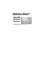 Dakota Alert WR-3000 Owner'S Manual preview