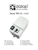 Preview for 1 page of dalap TRR Series User Manual