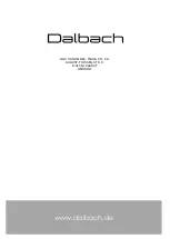 Preview for 56 page of Dalbach GS60V-0B Silver Instruction Manual