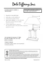 Preview for 2 page of Dale Tiffany 6065/445 Assembly Instructions