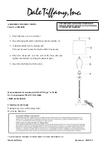 Preview for 1 page of Dale Tiffany GB12003 Assembly Instructions