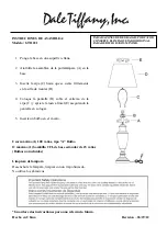 Preview for 2 page of Dale Tiffany GT11221 Assembly Instructions