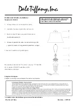 Preview for 2 page of Dale Tiffany GT12210 Assembly Instructions