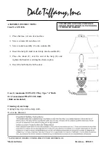 Dale Tiffany GT12216 Assembly Instructions preview