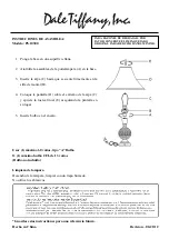 Preview for 2 page of Dale Tiffany PG10380 Assembly Instructions