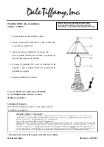 Preview for 2 page of Dale Tiffany TA90191 Assembly Instructions