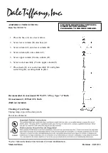 Preview for 3 page of Dale Tiffany TC11174 Assembly Instructions