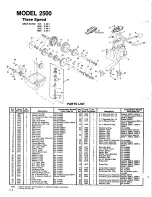 DANA 2500 Parts List preview