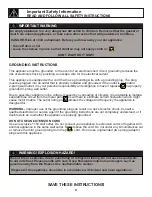 Preview for 11 page of Danby DCFM036XC1WDB Owner'S Manual