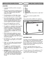 Preview for 4 page of Danby DCFM110B1 Owner'S Manual