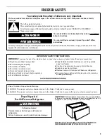 Preview for 3 page of Danby Designer DCFM623WDD Owner'S Use And Care Manual