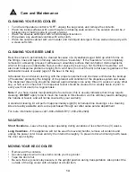 Preview for 17 page of Danby DKC054A1BSL2DB Owner'S Use And Care Manual