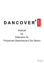 Preview for 1 page of Dancover 4,5m Series Manual