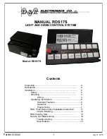 D&R ELECTRONICS RDS17S Manual preview