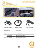 Preview for 2 page of DANE-ELEC SO ROAD MOVIE CAR PACK Datasheet