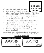 Preview for 2 page of Danelectro N-10 Honeytone Mini Amp User Manual