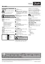 Preview for 16 page of Danfoss AME 10 Operating Manual